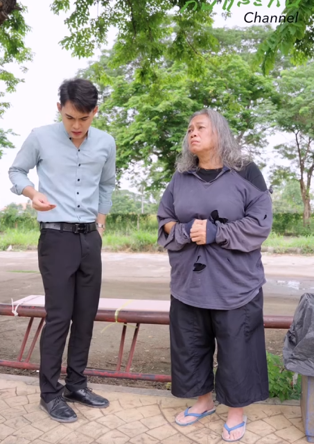 [ครบชุด] T1101014 าจรจ ดเก บกระเป าได แต กล บโดนหาว าไปขโมยกระเป ไม ดว าป าเขาจะเป น